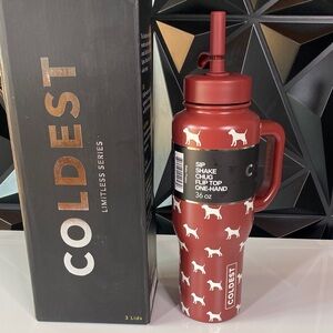Coldest Limitless Bottle With Dogs Print 36 OZ